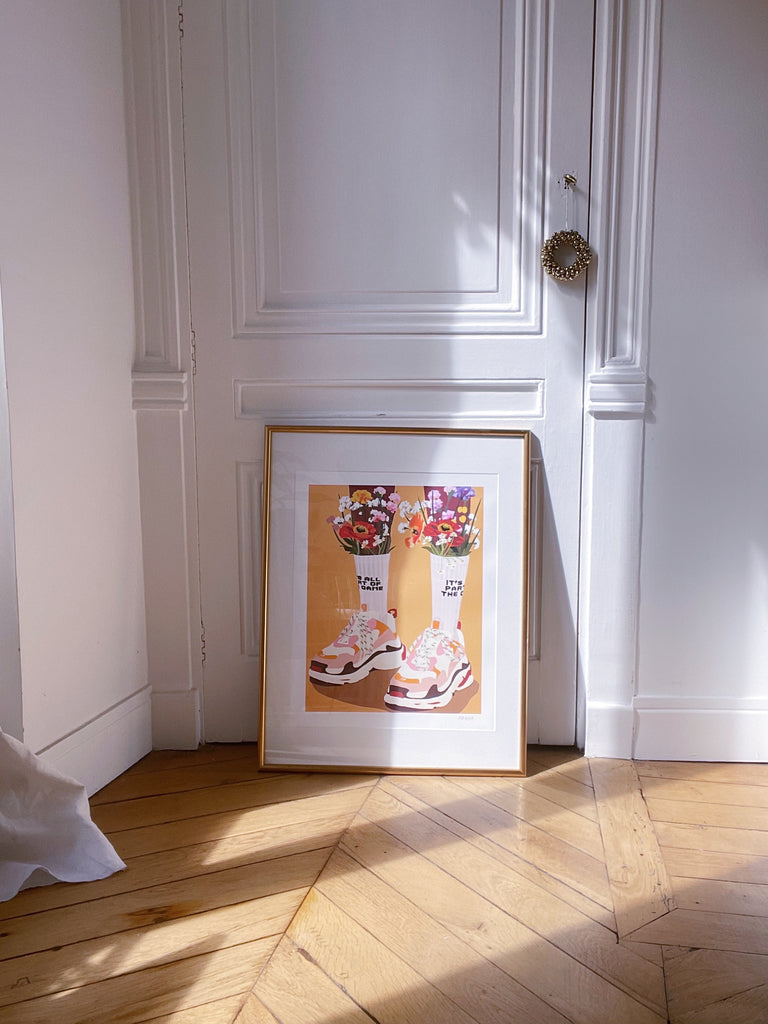 IT’S ALL PART OF THE GAME Poppy Magda Print Affiche Dessin Digital