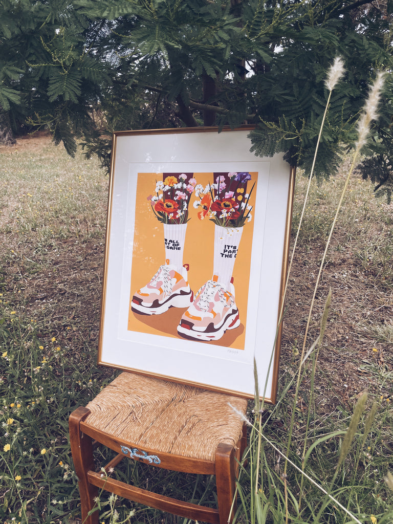 IT’S ALL PART OF THE GAME Poppy Magda Print Affiche Dessin Digital