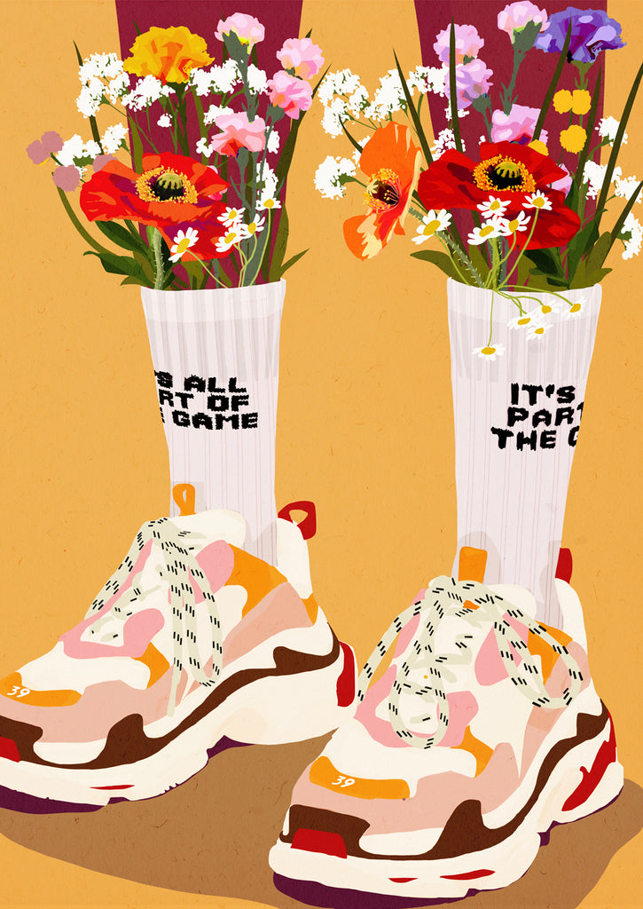IT’S ALL PART OF THE GAME Poppy Magda Print Affiche Dessin Digital